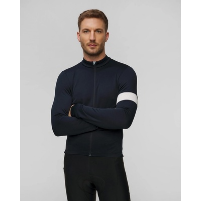 Rapha Men's Classic Long Sleeve Dark Navy/White/Light Blue