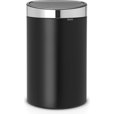 Brabantia Кош за смет Brabantia Touch Bin New 40L, Matt Black, FPP капак (650530)