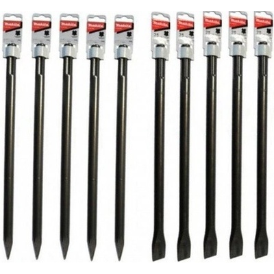 MAKITA D-35324-10 sada sekáčů SDS-Max 5xD-34182 + 5xD-34213