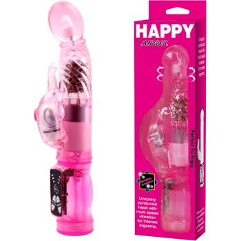 Image 1 of Въртящ се G-spot вибратор с клитор стимулатор, 23см. - Happy Angel (DEBRA01427)