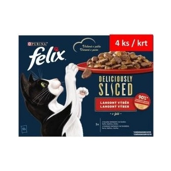 Felix Deliciously Sliced lahodný výběr v želé 12 x 80 g