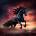 Norimpex - Puzzle Diamant painting: Wild black stallion 30x40 cm - 1 - 39 piese