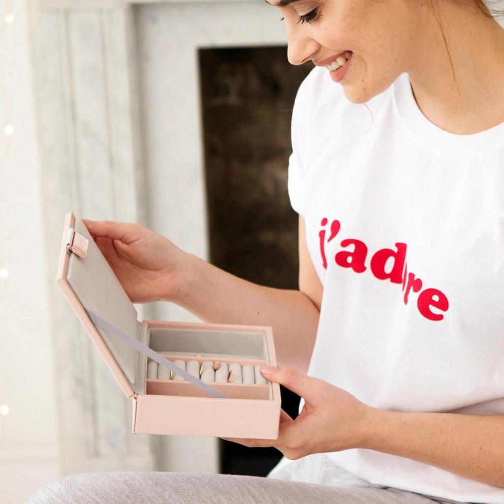 Stackers šperkovnice Blush Mini Lid růžová