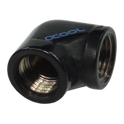 Alphacool L-конектор Alphacool HF, Вътрешна резба G1/4 - G1/4, 90°, Черен мат (AC-64216)