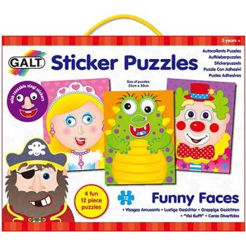Image 1 of Galt Toys Galt - Пъзел със стикери "Забавни лица