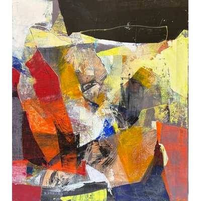 Абстрактна картина " Облачно с преобладаващо слънце"