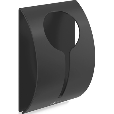 ZACK Закачалка за кърпа Peco прахово боядисана стомана залепена черна (40201)