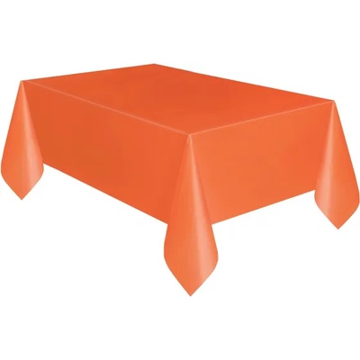 Unique Party Пластмасова покривка - Оранжева, 137 х 274 см