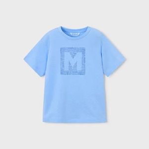 MAYORAL Тениска къс ръкав basic Небесносин цвят за мини момче Mayoral
