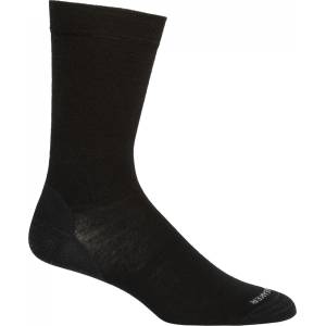 Icebreaker Мъжки спортни чорапи Icebreaker Merino Life Fine Gauge Crew Sports socks - Black / Gritsone Heather - размер L/XL (201-3319-0112)