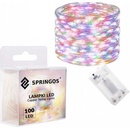 SPRINGOS LED reťaz Nano 10 m 100 LED 3x AA multicolor