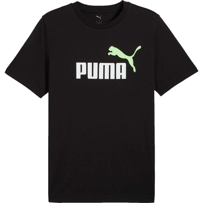 Puma Essentials 2color small NO 1 Logo čierne biele svetlo zelené