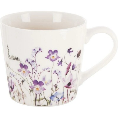 Orion Porcelánový hrnček Lúka biely/fialový 430 ml