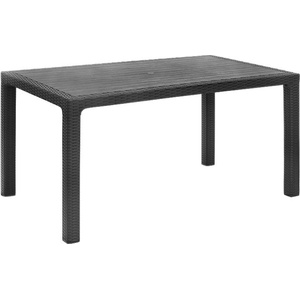 TopMebel Маса Kalan TopMebel от полипропилен в антрацит 150x90x75cm