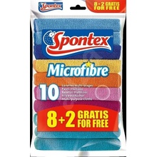 Spontex Microfibre útěrka 30 x 30 cm 8 + 2 ks