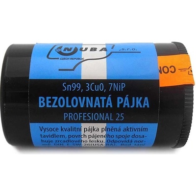 Pájecí cín Sn99, 3Cu0, 7NiP, pr.1,0mm - 25g