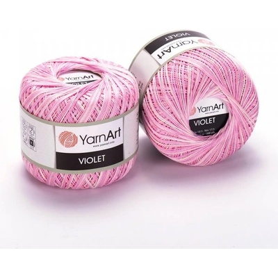 YarnArt Violet melange 3051 - růžová