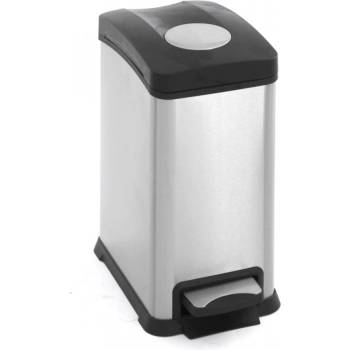 EKO-Europe EKO Кош за събиране на отпадъци с педал REJOICE - 12 литра - мат (EKO 922812 - Matt s/s)