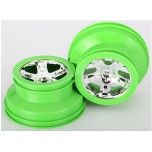 Traxxas диск 2.2/3.0" SCT сребърен-зелен (2)