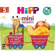 HiPP BIO Mini desserts Broskyňa mango jablko 4 x 100 g