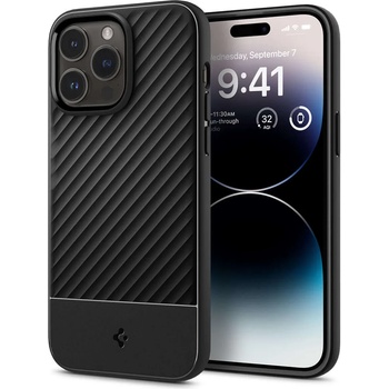 Spigen Core Armor - силиконов (TPU) калъф с висока степен на защита за iPhone 14 Pro (черен)