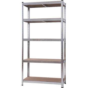 СТЕЛАЖ МЕТАЛЕН 4х175кг РАФТА MDF 180х90x40см (18090404175MDGL / 954538)