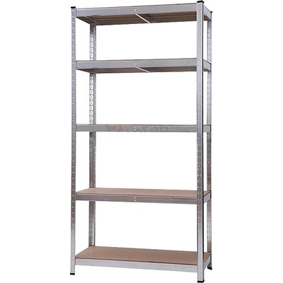 СТЕЛАЖ МЕТАЛЕН 4х175кг РАФТА MDF 180х90x40см (18090404175MDGL / 954538)