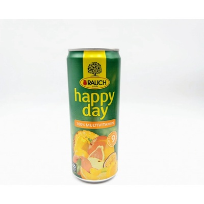 Rauch Happy Day 100 % multivitamin plechovka 330 ml