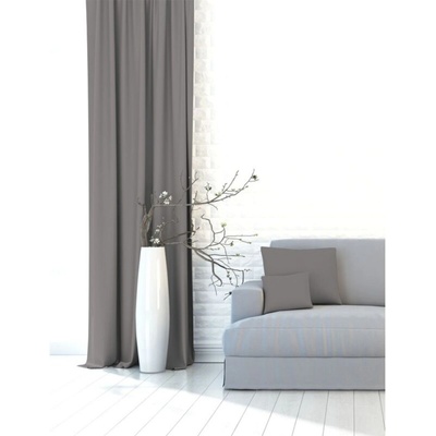 Výpredaj Dekoračné látky, Blackout UNI sivý, 150 cm 280 x 85 cm