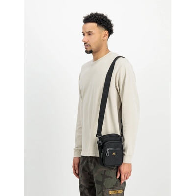 Alpha Industries Label Messenger Bag Small black