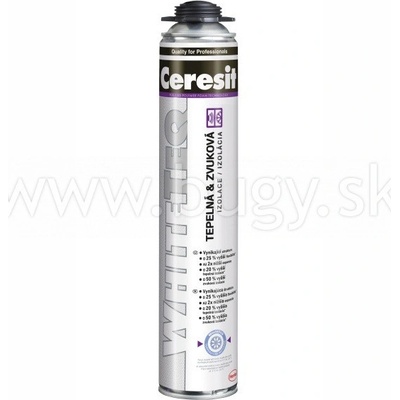Ceresit WhiteTeq Tepelná a zvuková izolácia, jednozložková pištoľová pena 750ml