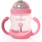Cangaroo Чаша с пластмасова сламка Cangaroo - Розова, 280 ml (106618) - ozone