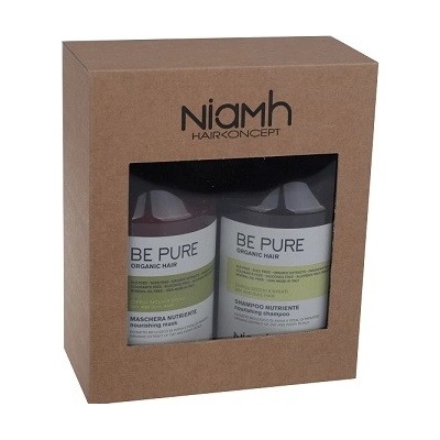 NiaMh Be Pure Nourishing Shampoo 500 ml + Mask 500 ml darčeková sada