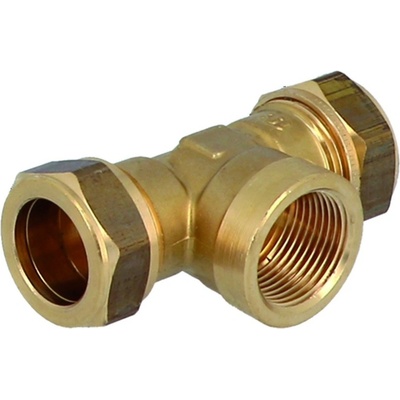 GENERAL FITTINGS Mosazný svěrný T-kus - vnitřní závit 15 x 3/8" x 15 mm 1N0012H150315G