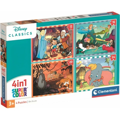 Clementoni Disney klasika 4v1 12+16+20+24 dielov