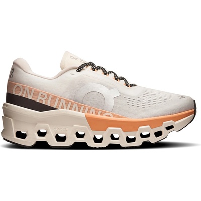 On Дамски маратонки On Womens Cloudmonster 2 Running Shoes - Ivory/Orange