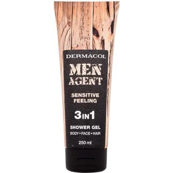 Dermacol Men Agent Sensitive Feeling 3in1 душ гел 3в1 250 ml за мъже