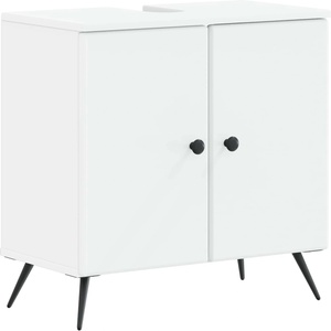 vidaXL Шкаф за мивка в баня BREDA Бяло 59, 5 x 31, 5 x 59 см (897445)