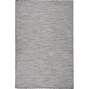 Image 1 of vidaXL Градински плоскотъкан килим, 120x170 см, кафяво и синьо (340816)