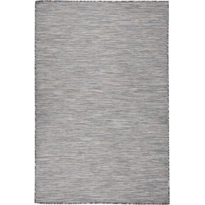 vidaXL Градински плоскотъкан килим, 120x170 см, кафяво и синьо (340816)