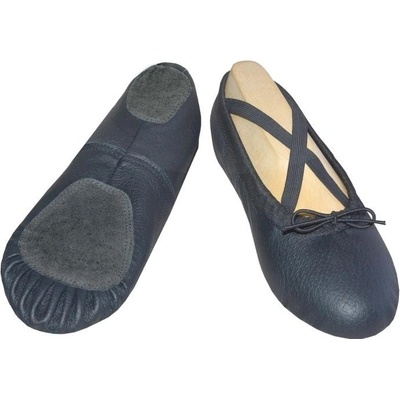 Miroslav Šoman Baletní a taneční piškoty kůže Classic - dělená tmavá podešev - černé – Hledejceny.cz