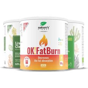 Nature’s Finest Detox Fatburn | детокс пакет за отслабване на растителна основа | екстракт от морски водорасли, бял трън, куркума, спирулина | подпомага храносмилането, енергията и усилията за контрол на теглото