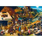 Bluebird Puzzle - Puzzle Pieter Bruegel the Elder - Netherlandish Proverbs - 1 000 piese
