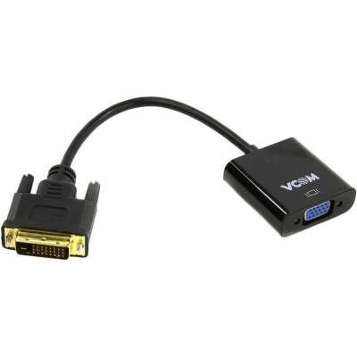 VCOM Преходник VCOM DVI-D 24+1 - VGA-F CG491 / 0.15 m / Позлатен / 1080p