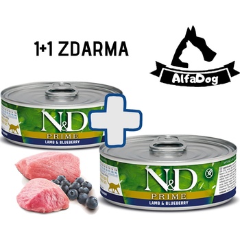 N&D CAT PRIME Adult Lamb & Blueberry 80 g