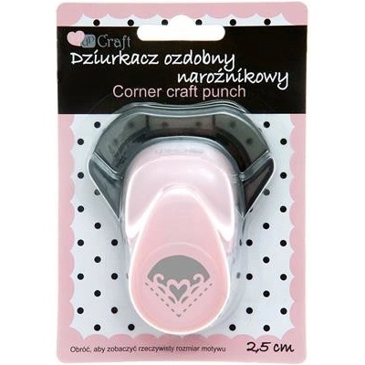 dpCraft Dekorační děrovačka rohová 2,5 cm – srdce (JCDZ-210B-9507)