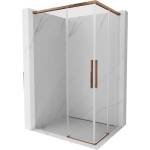 Mexen Rox Дуо плъзгаща се душ кабина 100 x 85 см, прозрачна, розово злато (8C2D-100-085-60-00)