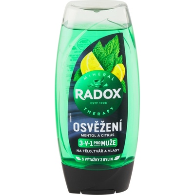 Unilever Radox SG 225ml Освежаващ ментол и цитрус