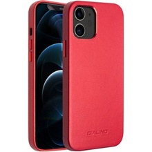 Pouzdro Qialino kožené iPhone 12 / 12 Pro - červené