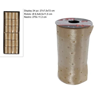 MAKRO Stuha vianočná 11,3x270cm zlatá